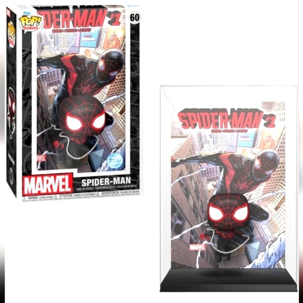 Funko Pop! One Marvel Spider-Man in Black and Red, Myles Morales, New In Box